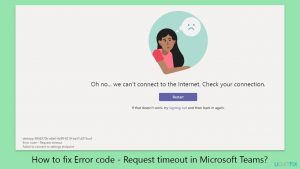 How to fix error code request timeout in microsoft teams copy