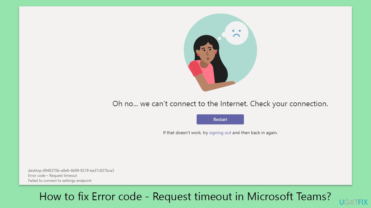 How to fix Error code - Request timeout in Microsoft Teams?