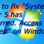 How to fix error code