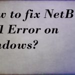 How to fix error netbt