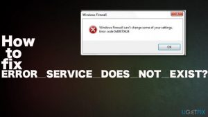 How to fix error service does not exist