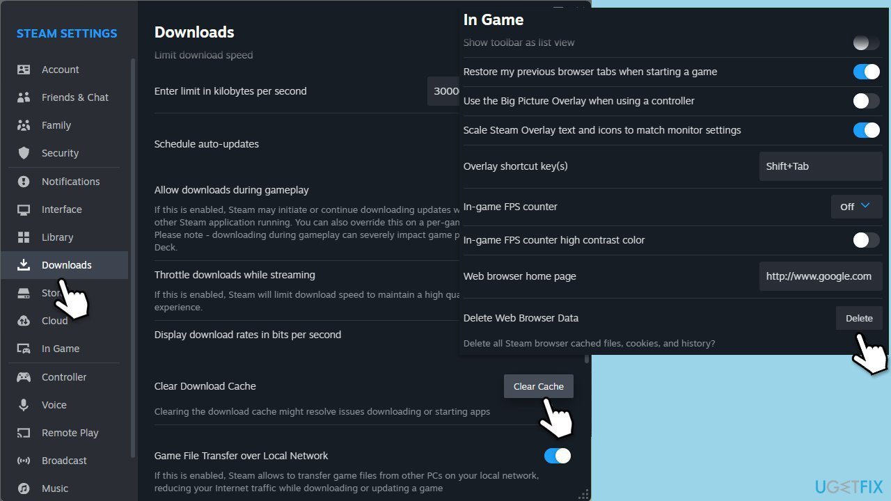 How to fix failed to load this broadcast error on steam clear steam cache