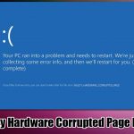 How to fix faulty hardware corrupted page bsod in windows