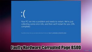 How to fix faulty hardware corrupted page bsod in windows