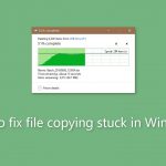 How to fix file copying stuck in windows