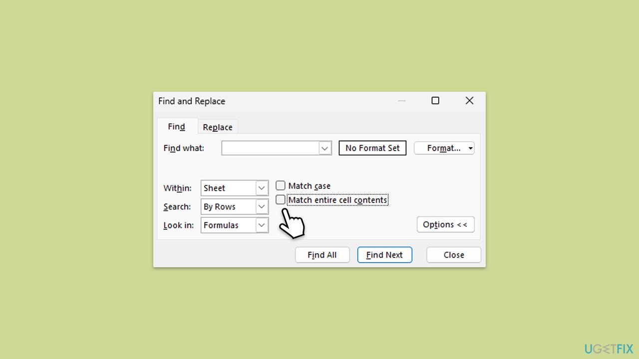 How to fix find function in excel not working adjust search options copy How to fix find function in excel not working adjust search options copy