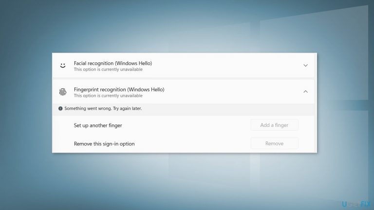 How to fix Fingerprint reader not working – “This option is currently unavailable” in Windows 11?