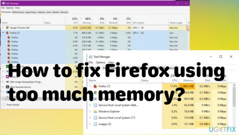 How to fix Firefox using too much memory?