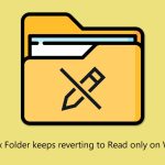 How to fix folder keeps reverting to read only on windows