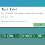 How to fix fortnite error code as