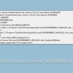 How to fix forza horizon 5 erro 0xc0000005 in windows