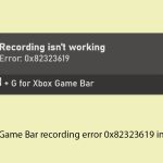 How to fix game bar recording error 0x82323619 in windows copy