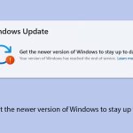 How to fix get the newer version of windows to stay up to date error copy
