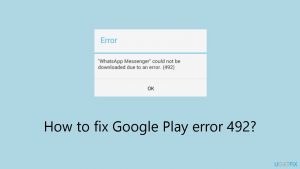 How to fix google play error
