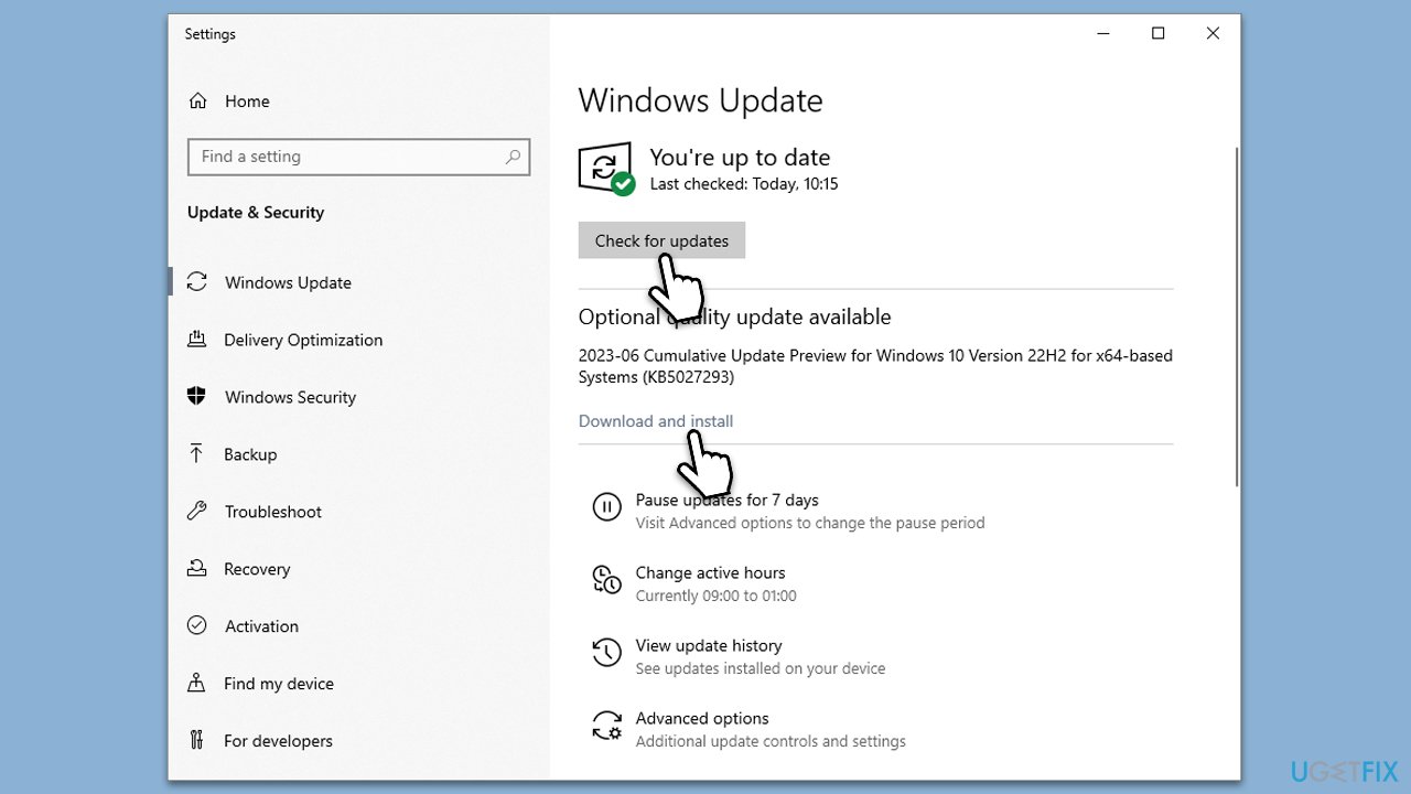 Install all Windows updates
