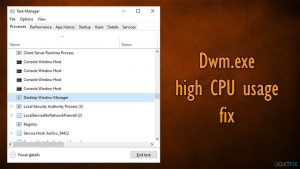 How to fix high cpu usage by dwm exe on windows