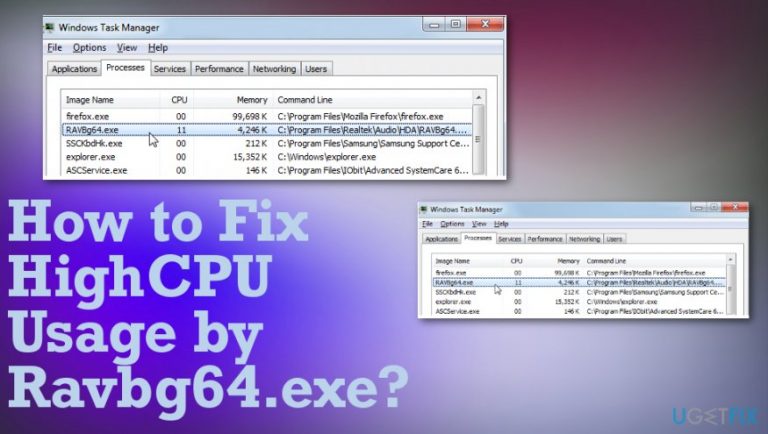 How to Fix High CPU Usage by Ravbg64.exe?