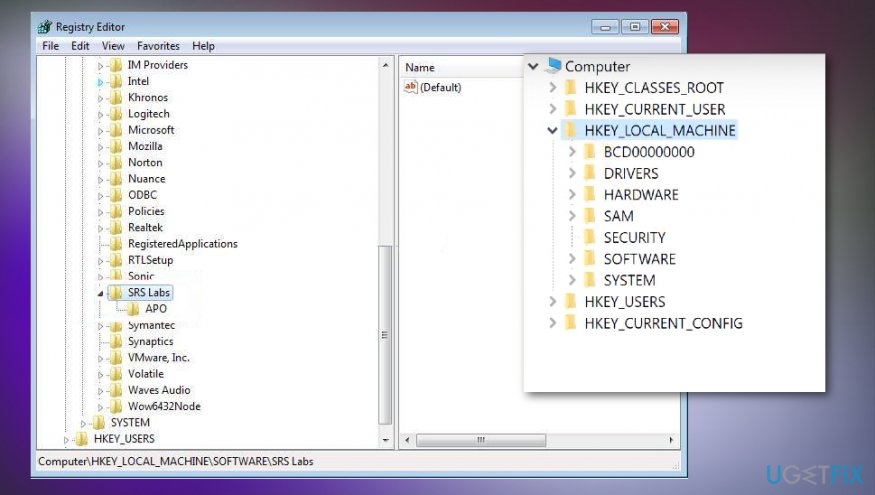 Windows Registry editor