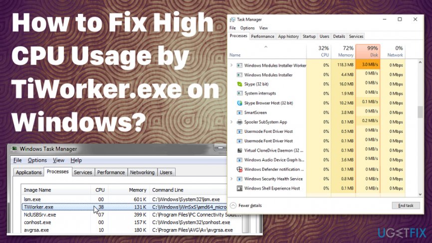 TiWorker.exe high CPU usage causes more issues