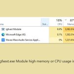 How to fix igfxext exe module high memory or cpu usage in windows copy