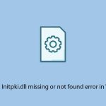 How to fix initpki dll missing or not found error in windows copy