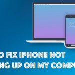 How to fix iphone not showing up on my computer