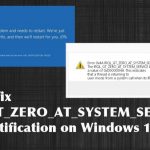 How to fix irql gt zero at system service error notification on windows