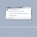 How to fix itunes not working in windows