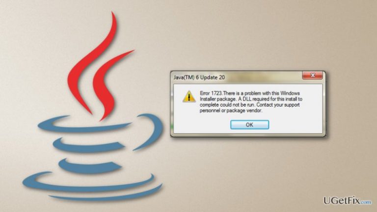 How to Fix Java Error 1723 in Windows?