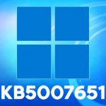 How to fix kb5007651 fails to install on windows