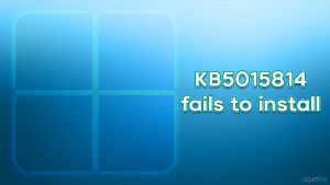 How to fix kb5015814 fails to install on windows