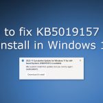 How to fix kb5019157 fails to install in windows