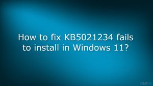 How to fix kb5021234 fails to install in windows