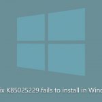 How to fix kb5025229 fails to install in windows