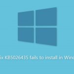 How to fix kb5026435 fails to install in windows