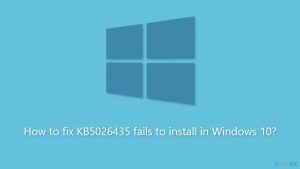 How to fix kb5026435 fails to install in windows