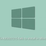 How to fix kb5027215 fails to install in windows