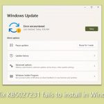 How to fix kb5027231 fails to install in windows