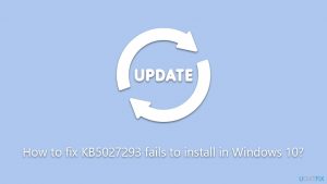 How to fix kb5027293 fails to install in windows