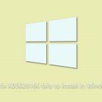 How to fix kb5028166 fails to install in windows