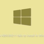 How to fix kb5030211 fails to install in windows