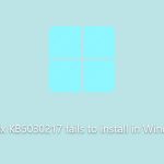 How to fix kb5030217 fails to install in windows