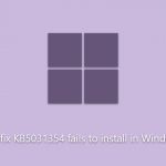 How to fix kb5031354 fails to install in windows