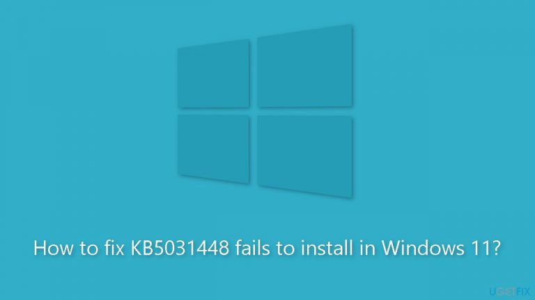 How to fix KB5031448 fails to install in Windows 11