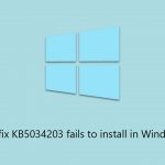 How to fix kb5034203 fails to install in windows