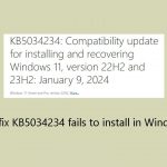 How to fix kb5034234 fails to install in windows