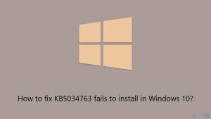 How to fix kb5034763 fails to install in windows