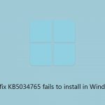 How to fix kb5034765 fails to install in windows