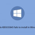 How to fix kb5035845 fails to install in windows 10 copy