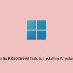 How to fix kb5036992 fails to install in windows 11 copy